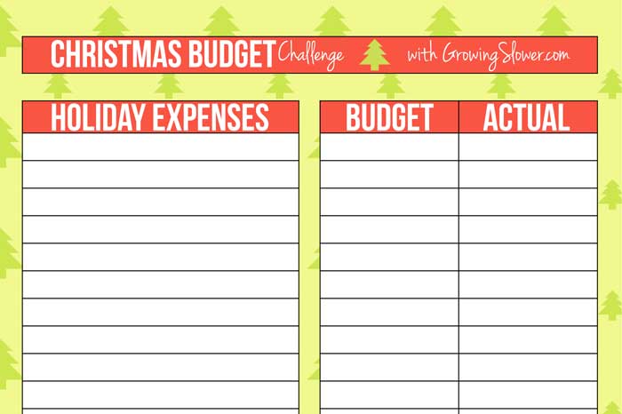Christmas Budget Worksheet Free Printable and How to Use It