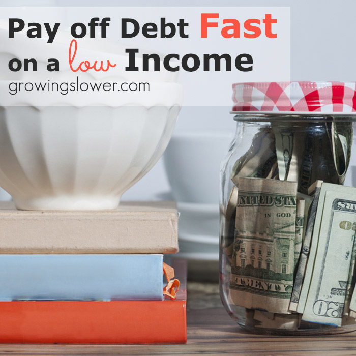 Even if you only have a few dollars socked away in a mason jar, even if you have no money right now at all, let me share with you why you can (and should) get out of debt, and how you can do it fast!